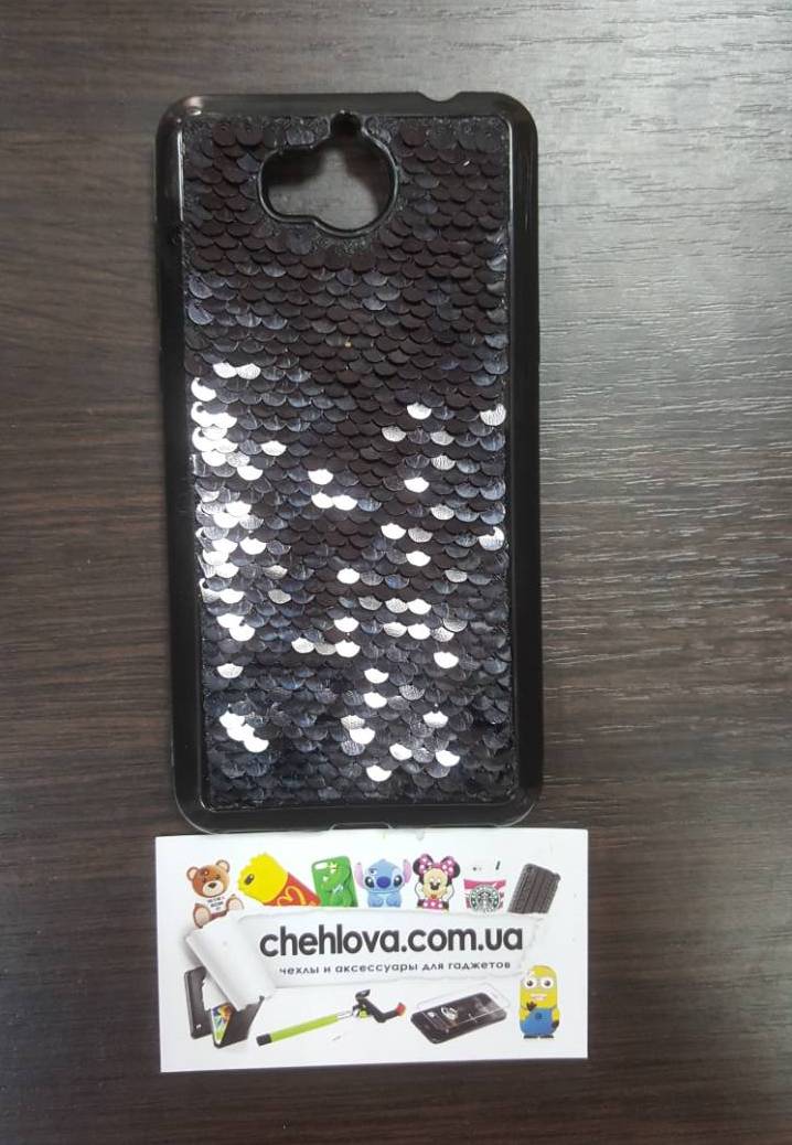 Накладка Sequins для Huawei Y5 2017 (MYA-U29) чорна-0